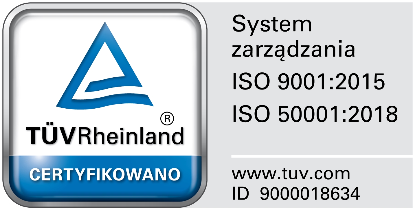 CERTYFIKAT ISO 50001:2018 TÜV RHEINLAND